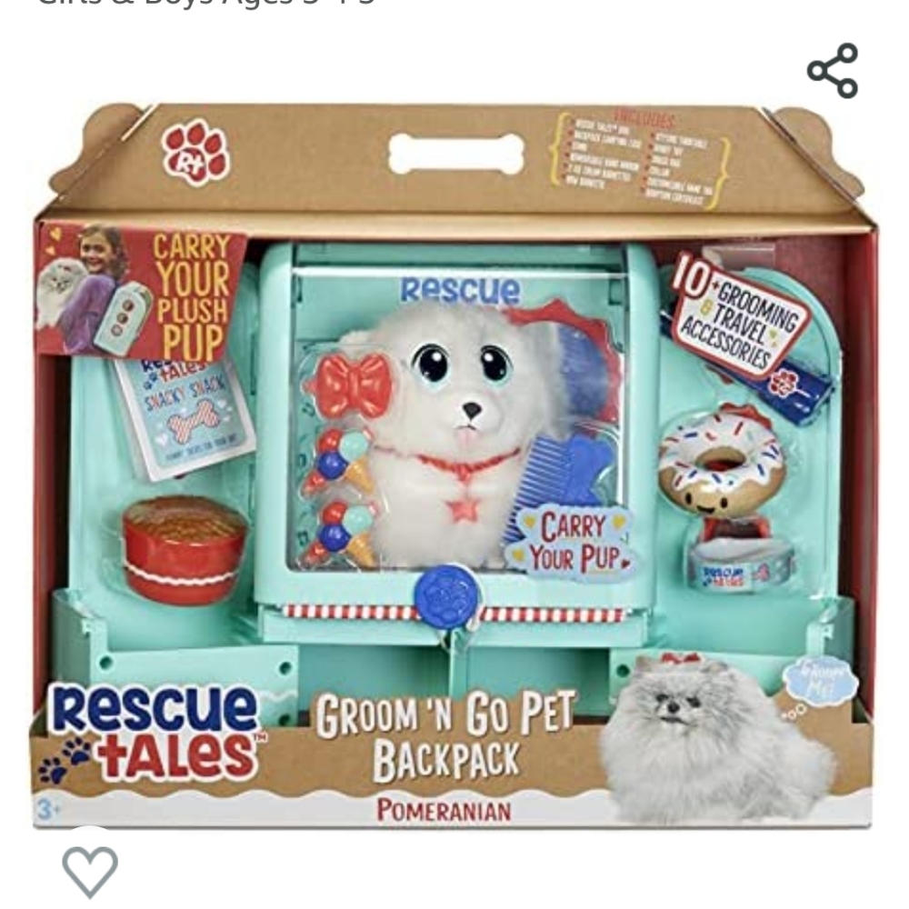 Rescue Tales Groom N Go pet Backpack